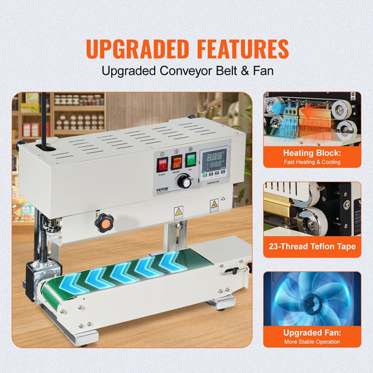High-Efficiency Vertical Band Sealing Machine, Carbon Steel, Customizable Sealing