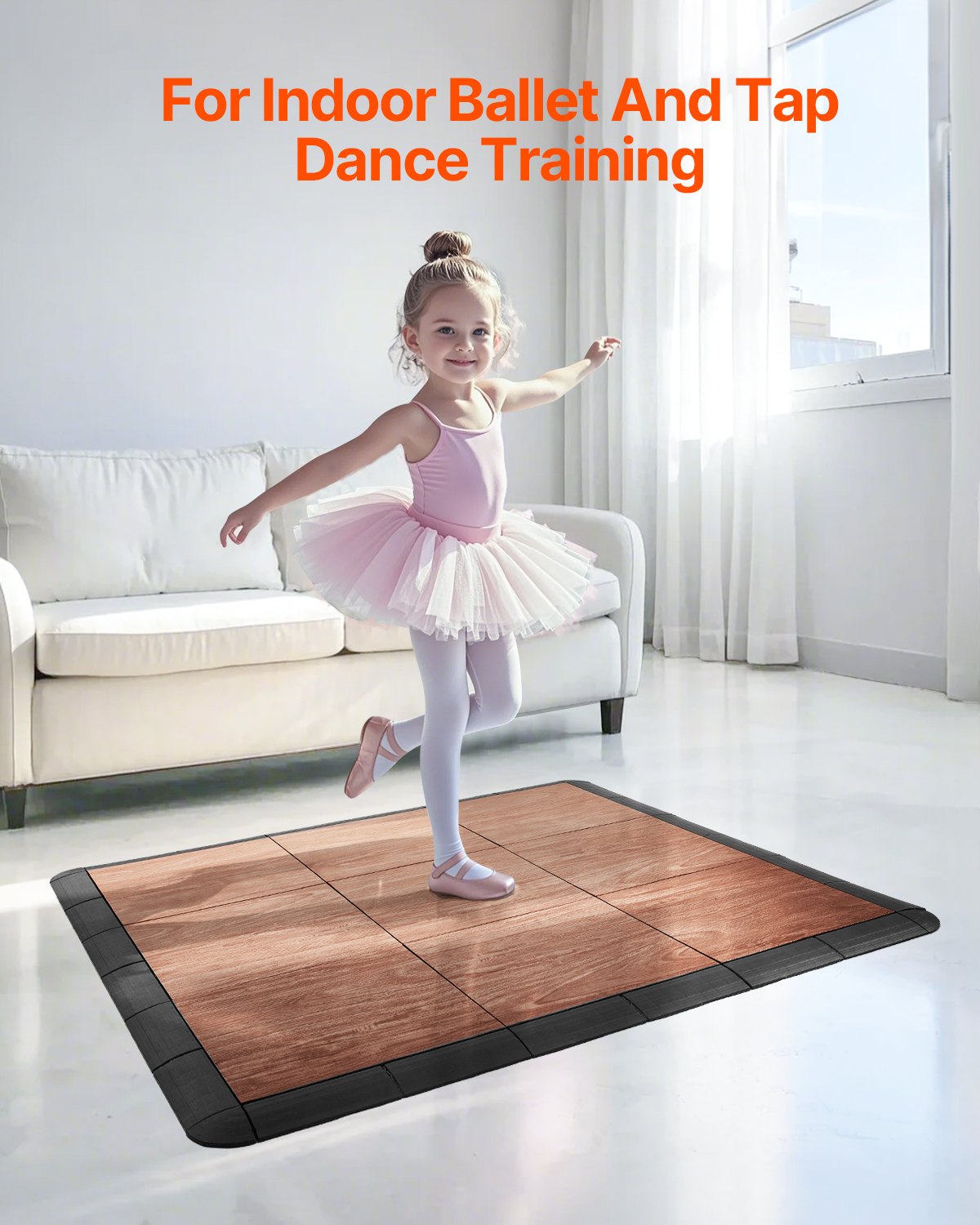 Gym Flooring Set 9 PCS Interlocking PP+PVC Puzzle Rubber Tiles