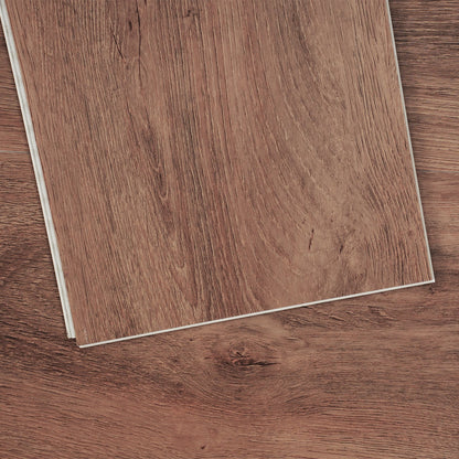 VEVOR Interlocking Vinyl Floor Tiles 48 x 7.3 inch, 10 Tiles 5.5mm Thick Snap Together,