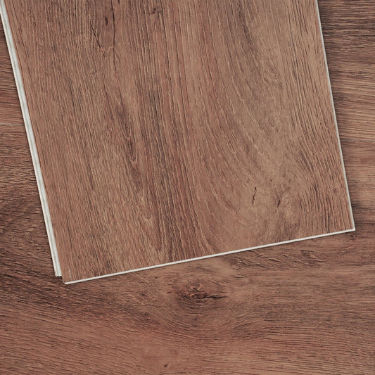 VEVOR Interlocking Vinyl Floor Tiles 48 x 7.3 inch, 10 Tiles 5.5mm Thick Snap Together,