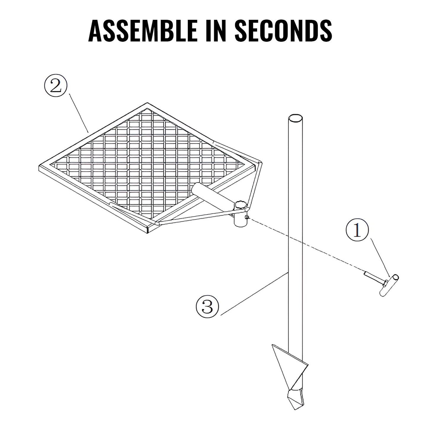 VEVOR Swivel Campfire Grill, Fire Pit Grill Grate over Fire Pits, Heavy Duty Steel