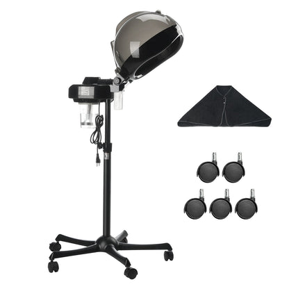 Professional Ionic Hair Steamer with Adjustable Height and Timer for Salon & Home