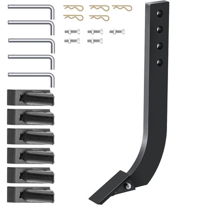 VEVOR Box Blade Shank, 46.4cm Scarifier Shank, 4 Holes Box Scraper Shank, Ripper