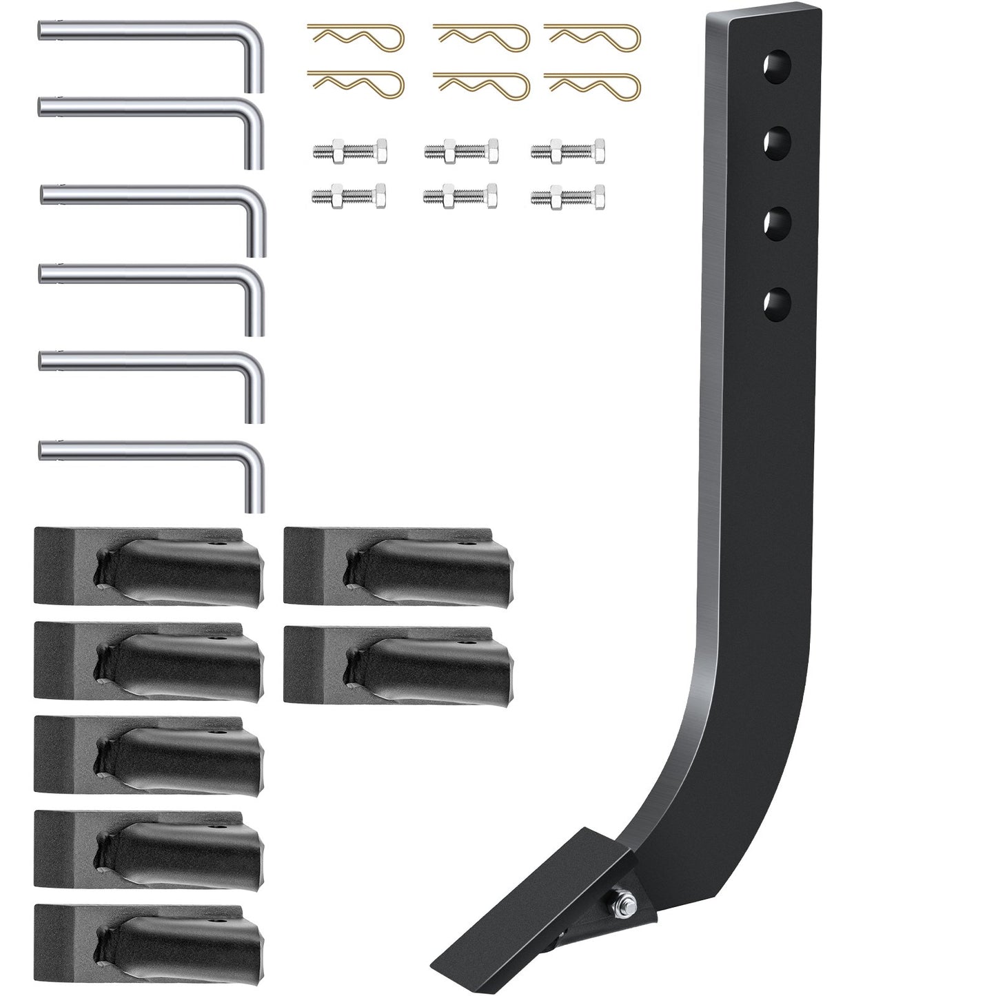 VEVOR Box Blade Shank, 46.6 cm Scarifier Shank, 4 Holes Box Scraper Shank, Ripper