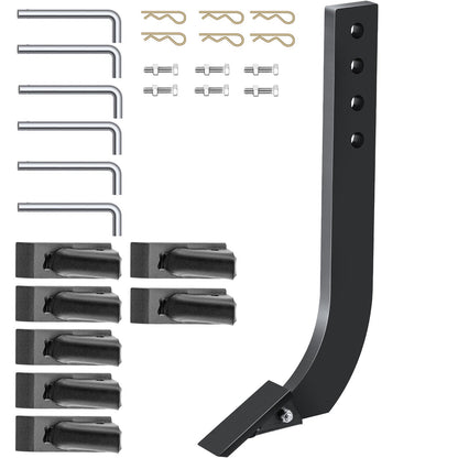 VEVOR Box Blade Shank, 46.6 cm Scarifier Shank, 4 Holes Box Scraper Shank, Ripper