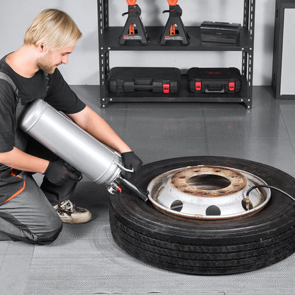 Portable Tire Bead Seater, 2.6 Gal/10 L Air Bead Blaster, Handheld Tire Inflator Tool, 87-116 PSI Operating Pressure, Trigger Seating Inflator for Car, Compact SUV, Light Truck, E-Bike, RV, ATV