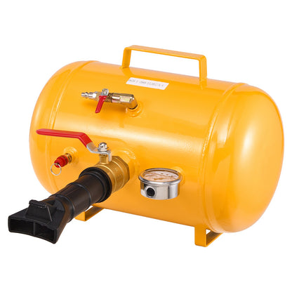 Air Tire Bead Seater, 5 Gal / 18.9 L, Heavy Duty Tire Bead Blaster Tool, 87-116 PSI Operating Pressure, Air Trigger Seating Inflator for Pickup, Truck, ATV, Jeep, Van, Lawn Tractor, RV, Yellow