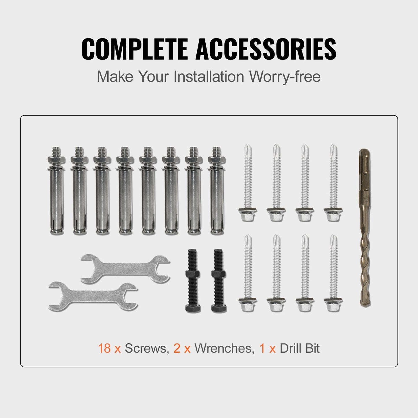 Adjustable Wrought Iron Handrail for 1-3 Steps, Black, 0.6 m Max Height
