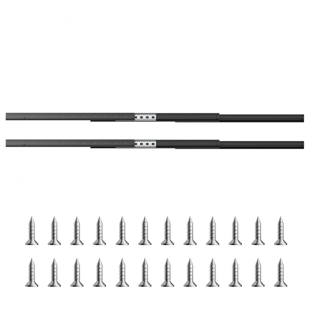 VEVOR Undermount Drawer Slides 800 mm Under Stair Cabinet Rails 117 KG Load