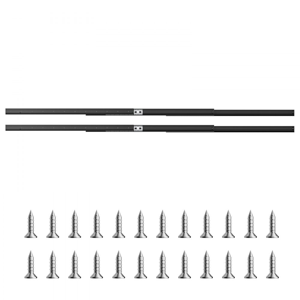 VEVOR Undermount Drawer Slides 1000 mm Under Stair Cabinet Rails 117 KG Load
