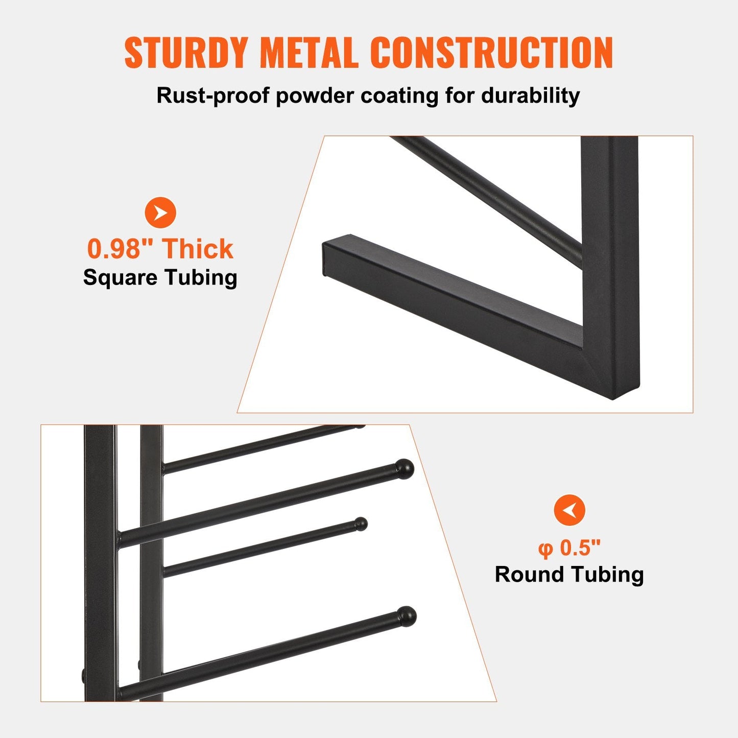 Vertical 16-Tier Metal Poster & Blueprint Storage Rack - Wall-Mounted Organizer