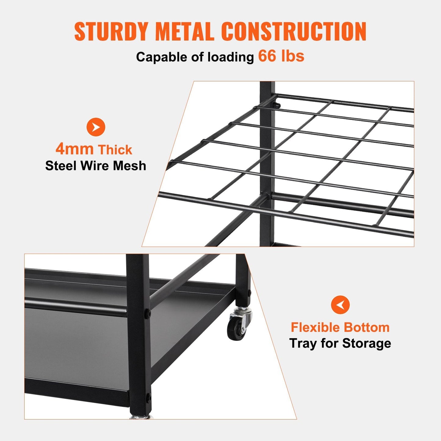 Mobile Architectural Blueprint Roll File Holder, 50 Slots, Metal, 6.6 kg, Black