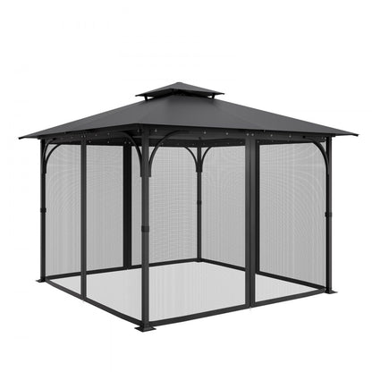 VEVOR Replacement Mesh Gazebo Netting Screen for 10x10x 6.5 ft Patio, Net Only