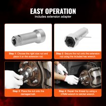 10-Piece Axle Spindle Thread Repair Kit, Metric & UNF Sizes, Black & Silver