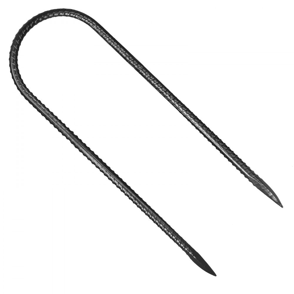 VEVOR 304.8 mm 8 Pack Rebar Stakes Heavy Duty U Shape Galvanized Ground Anchors