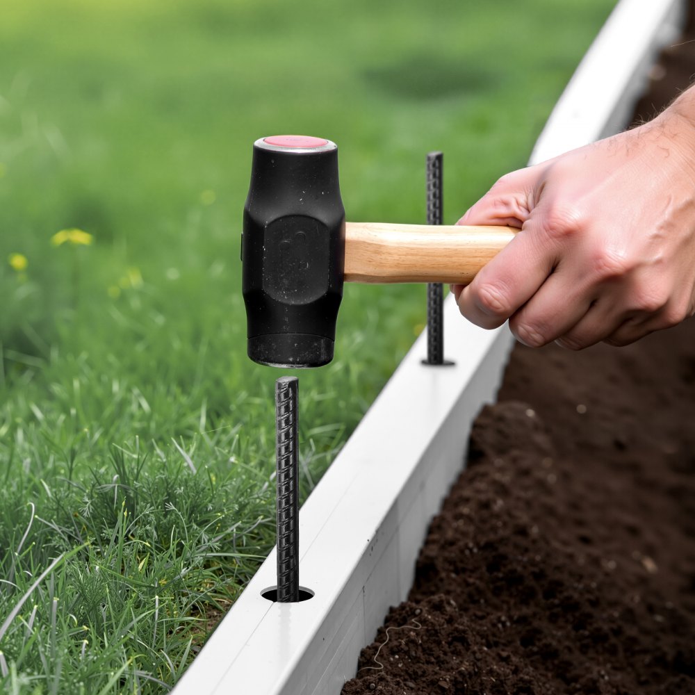 406.4 mm 16 Pack Rebar Stakes Heavy Duty Straight Galvanized Ground Anchors