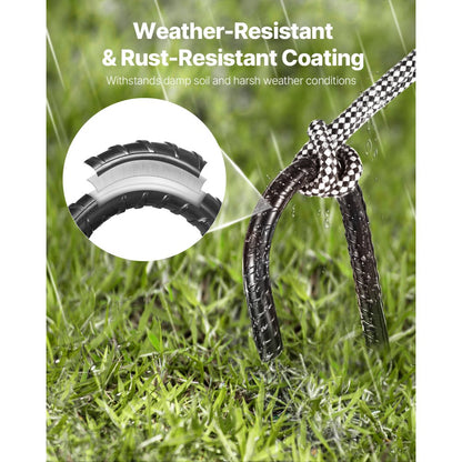 406.4 mm 16 Pack Rebar Stakes Heavy Duty J Hook Galvanized Ground Anchors