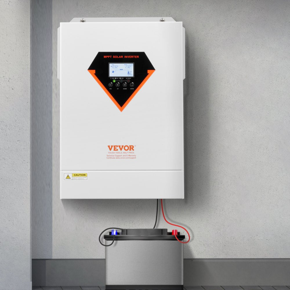 VEVOR Hybrid Solar Inverter Charger 6000W 220/230V Built-in 120A MPPT Controller