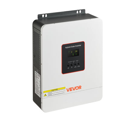 3000W Hybrid Solar Inverter, 24V DC to 230V AC, Pure Sine Wave Power Inverter Charger, Built-in 80A MPPT Solar Controller, Compatible with Lead Acid Lithium Battery, for Home, Camper, Off-Grid