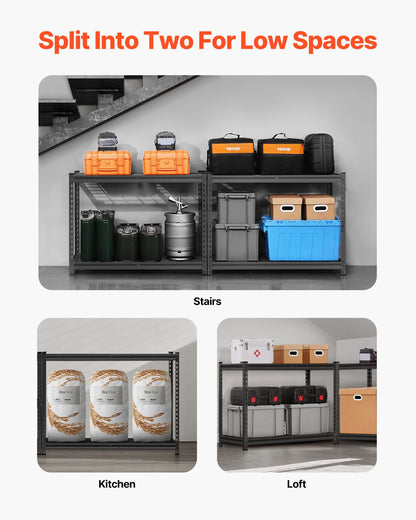 VEVOR Storage Shelves 4 Tier Adjustable Heavy Duty Garage Shelving Unit 1089 kg