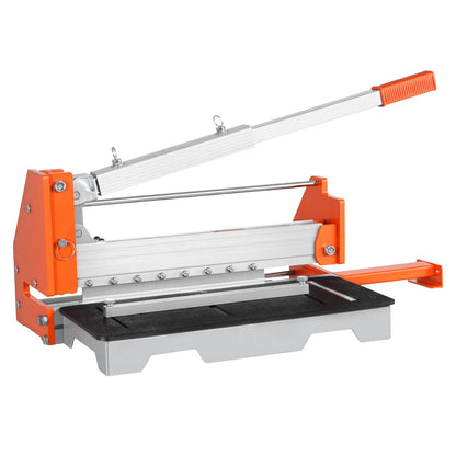 304.8mm Vinyl Floor Cutter, 16mm Thick Laminate Flooring Cutter with Upgraded Labor-Saving Aluminum-Alloy Lever, Telescoping Support Plate, Cuts Engineered Wood, LVT, VCT, SPC, LVP, WPC