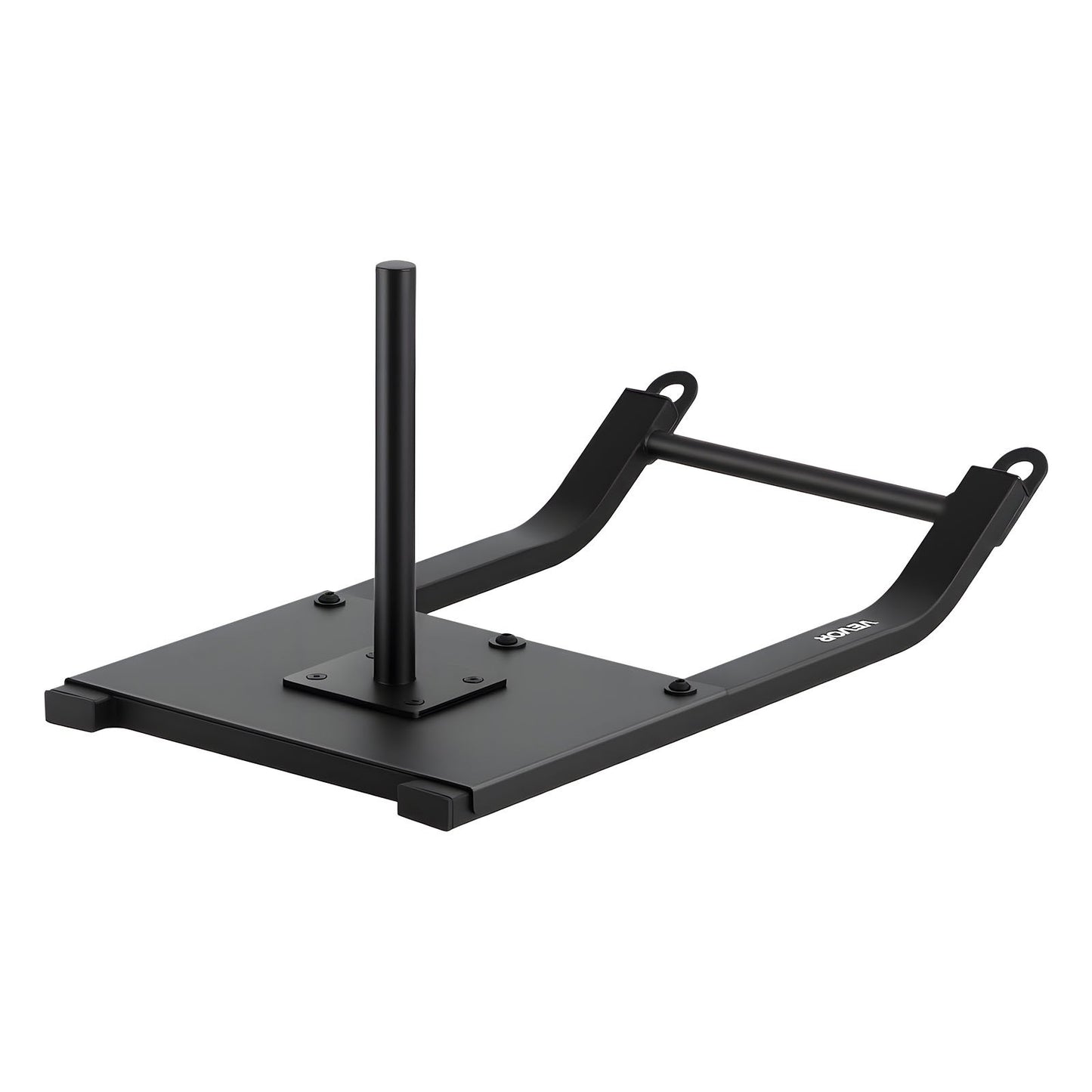 Weight Sled, Steel Power Sled, Fitness Strength Training Sleds for Athletic Exercise Speed Improvement, Workout Fitness Equipment with Harness, Compatible with 25/51 mm Weight Plates, Black