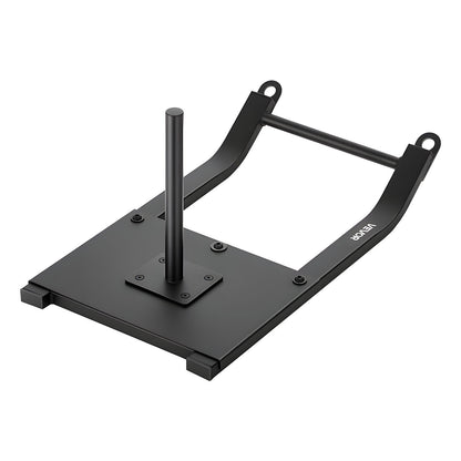 Weight Sled, Steel Power Sled, Fitness Strength Training Sleds for Athletic Exercise Speed Improvement, Workout Fitness Equipment with Harness, Compatible with 25/51 mm Weight Plates, Black