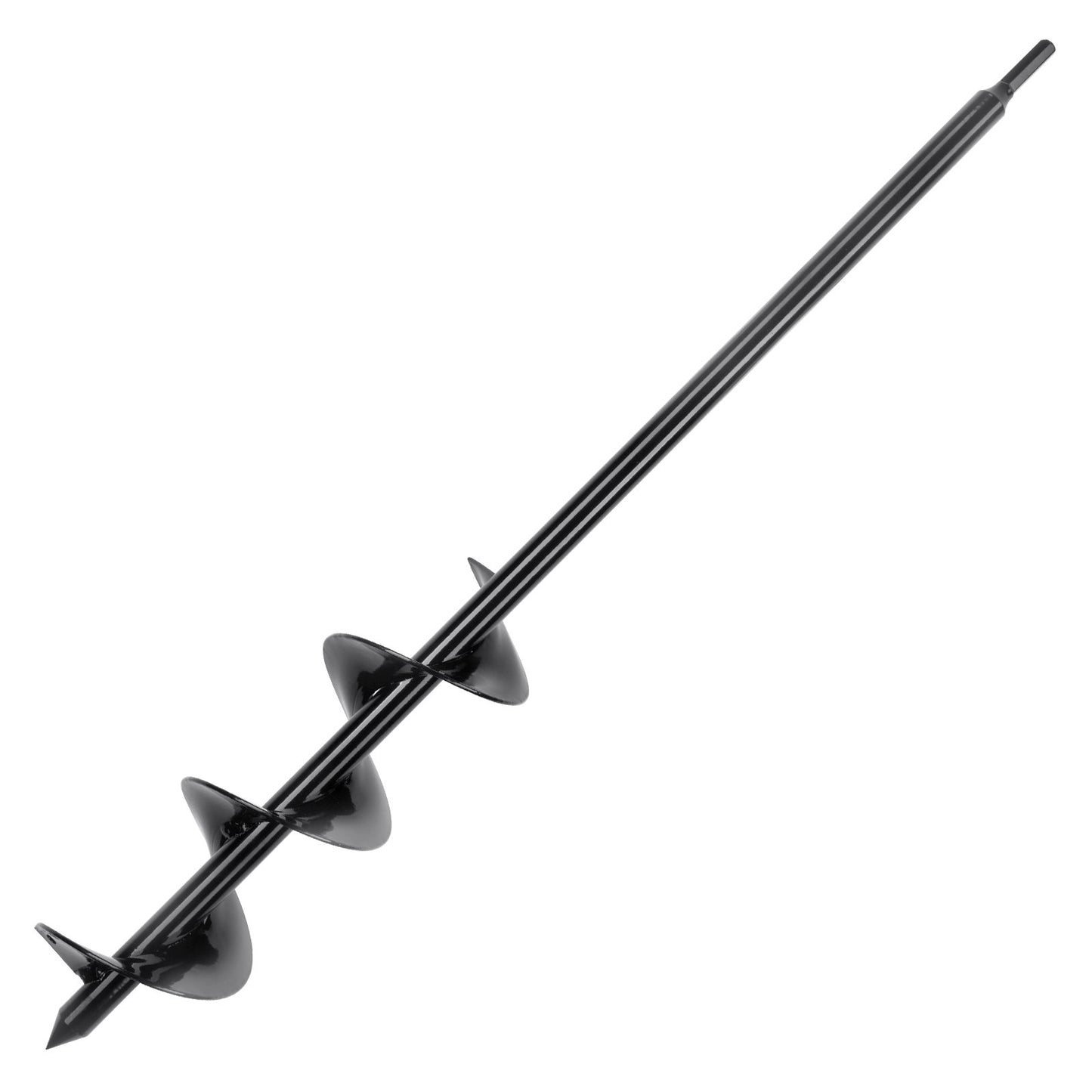 VEVOR Auger Drill Bit for Planting, 3 x 24 inch Garden Auger Drill Bit, Spiral Drill