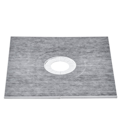 VEVOR Shower Curb Kit, 914x914mm Shower Pan Kit with 160mm Central Drain, Lightweight