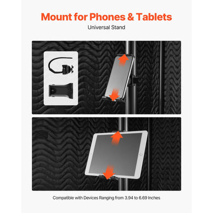 200 cm Portable Vocal Booth Recording Booth with Travel Bag for Podcasts