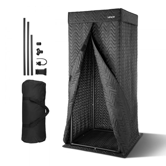200 cm Portable Vocal Booth Recording Booth with Travel Bag for Podcasts