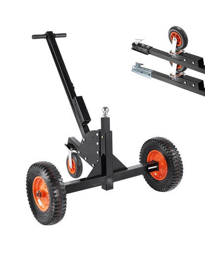 1500lbs 2-in-1 Trailer Dolly 22 and 26 in Adjustable Height 2in Ball with Caster