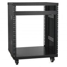 12U AV Rack with 226.8 kg Capacity for Studio and Network Equipment