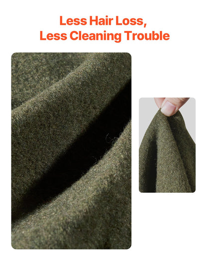 VEVOR Wool Camping Blanket 1.62 m x 2.23 m for Camping Hiking Travel Army Green