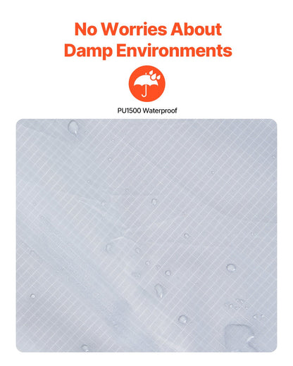 VEVOR Camping Blanket 2 m x 1.5 m Wearable Warm Stadium Blanket Light Grey.