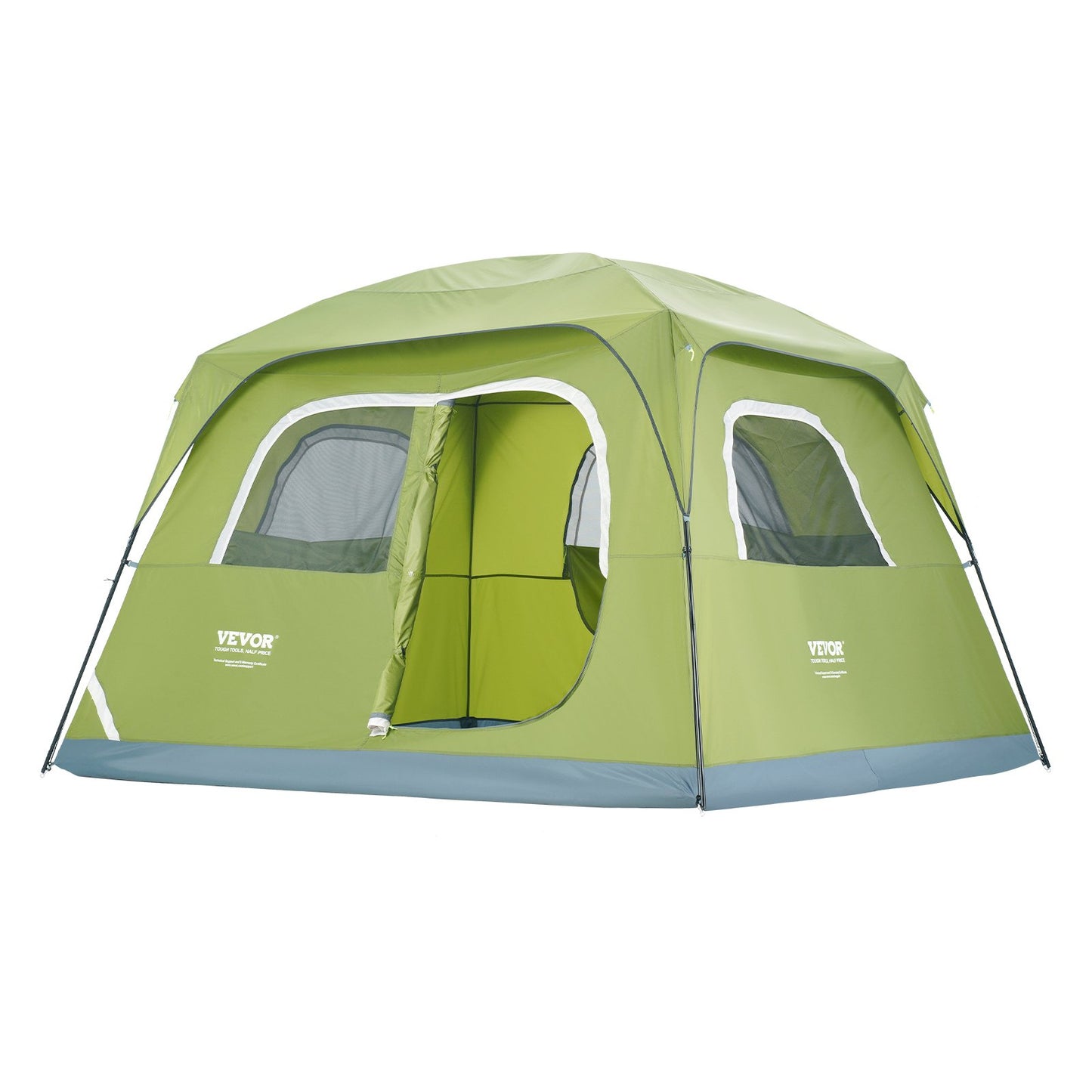 VEVOR Camping Tent, 10 x 9 x 6.5 ft Fit for 6 Person, Waterproof Lightweight Backpacking