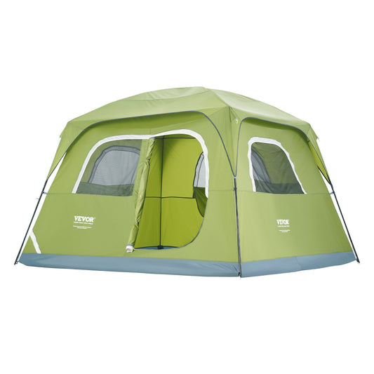 VEVOR Camping Tent, 10 x 9 x 6.5 ft Fit for 6 Person, Waterproof Lightweight Backpacking