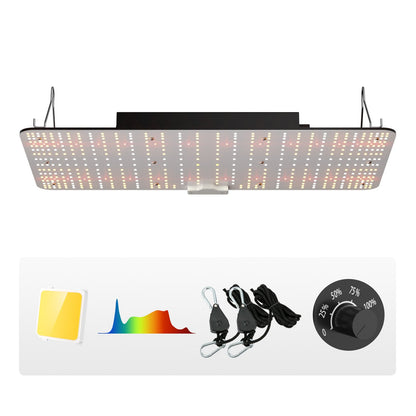 VEVOR LED Grow Light, 200W Full Spectrum Dimmable, High Yield Samsung 2B1B Diodes