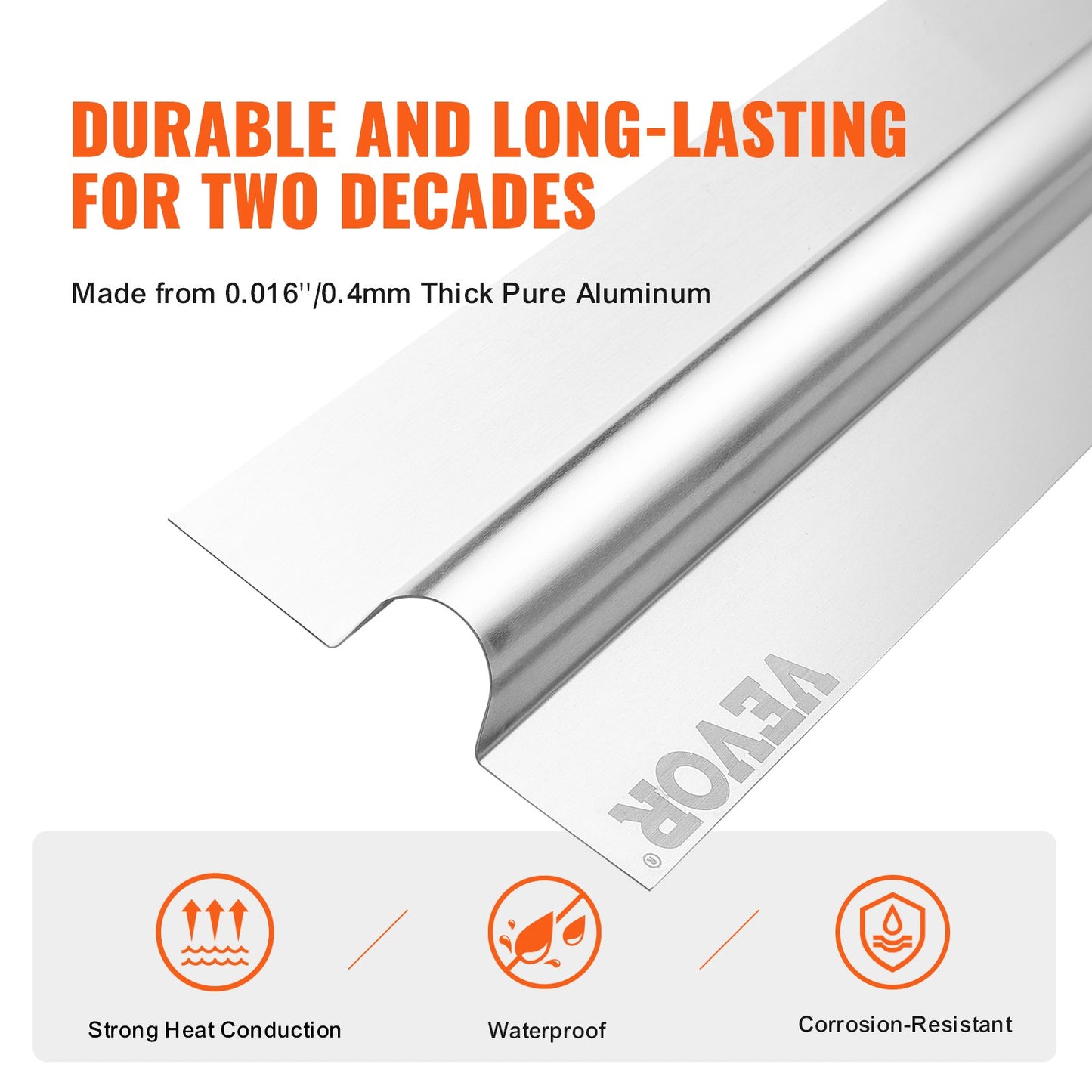 VEVOR PEX Heat Transfer Plates 0.6m, Radiant Heat Plates for 19mm PEX Pipe, Durable