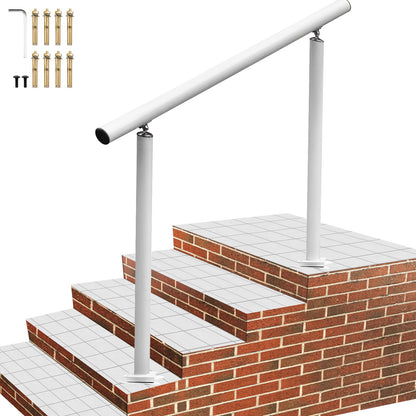 VEVOR Handrail Outdoor Stairs, 4ft, 34 Inch Outdoor Handrail, Outdoor Stair Railing