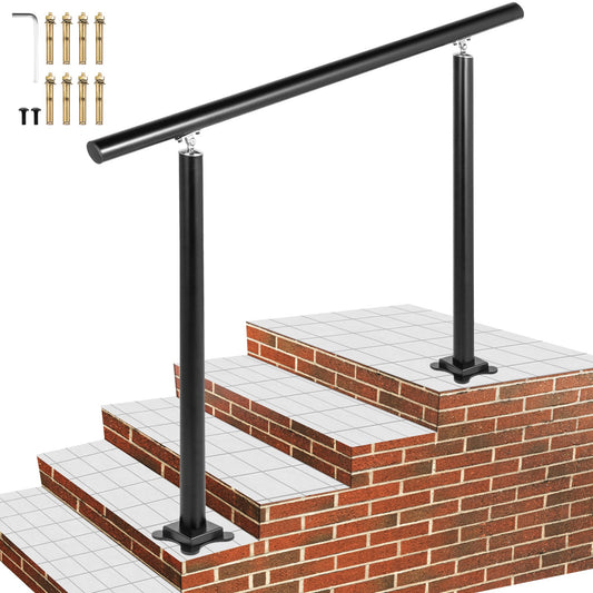 VEVOR Handrail Outdoor Stairs, 4ft, 34 Inch Outdoor Handrail, Outdoor Stair Railing