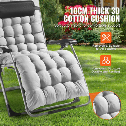 Zero Gravity Recliner Chair with Adjustable Recline & Cushioned Pad, 2.5m, 227kg