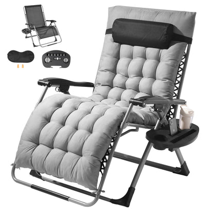 Zero Gravity Recliner Chair with Adjustable Recline & Cushioned Pad, 2.5m, 227kg
