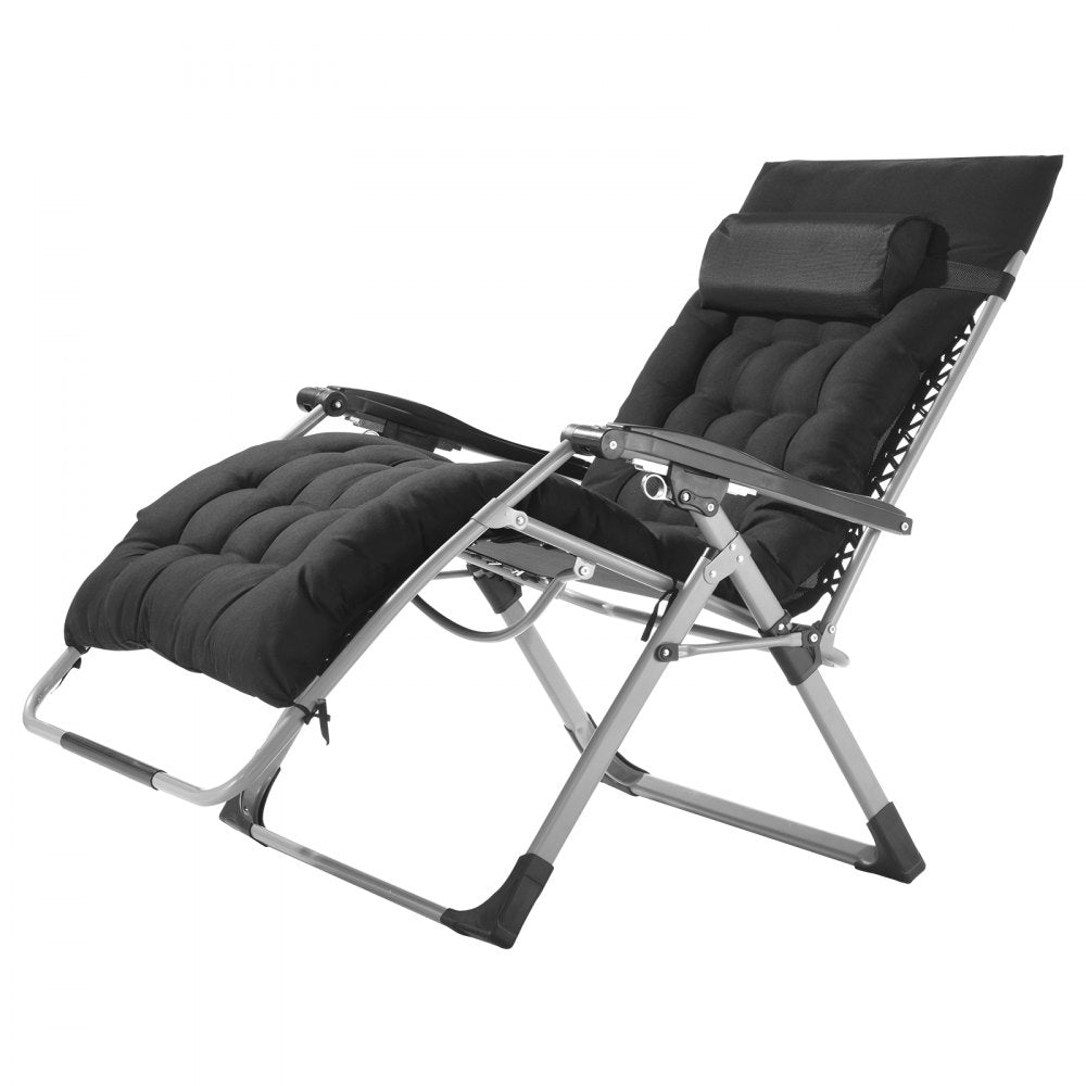 VEVOR Zero Gravity Chair 33" Zero Gravity Recliner Lounge Chair Indoor & Outdoor