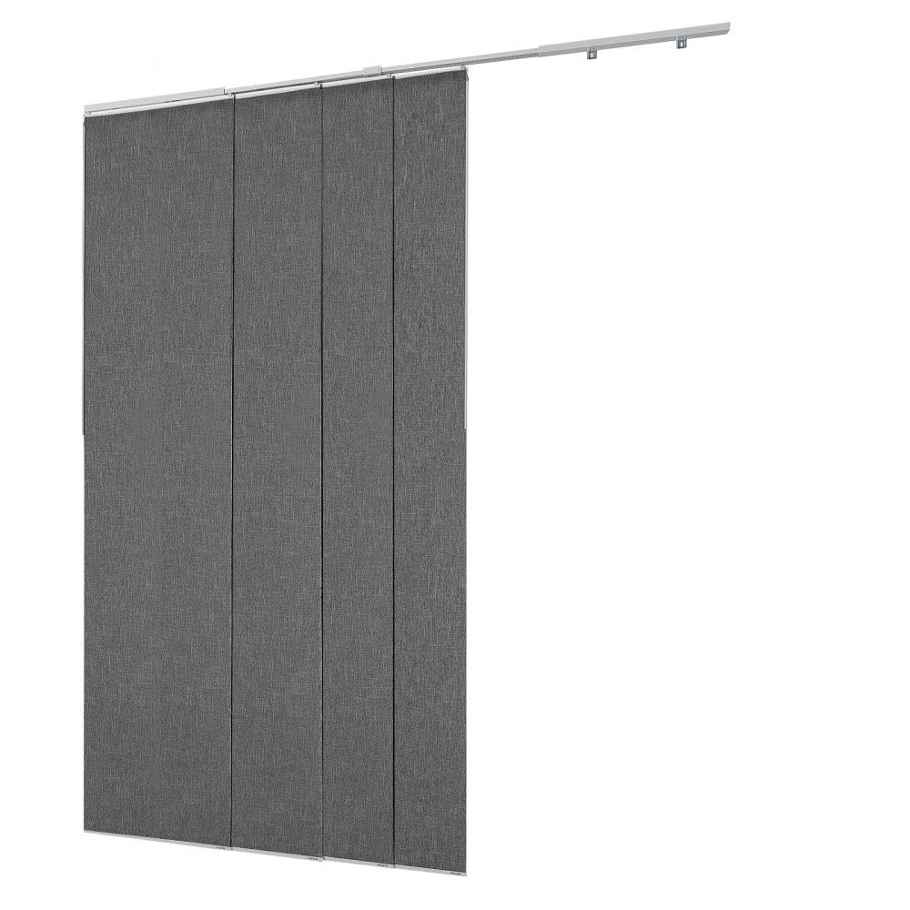 VEVOR Panel Track Blinds Extendable Track 116 cm to 218 cm W Trimmable Dark Gray