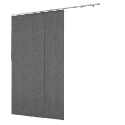 VEVOR Panel Track Blinds Extendable Track 116 cm to 218 cm W Trimmable Dark Gray
