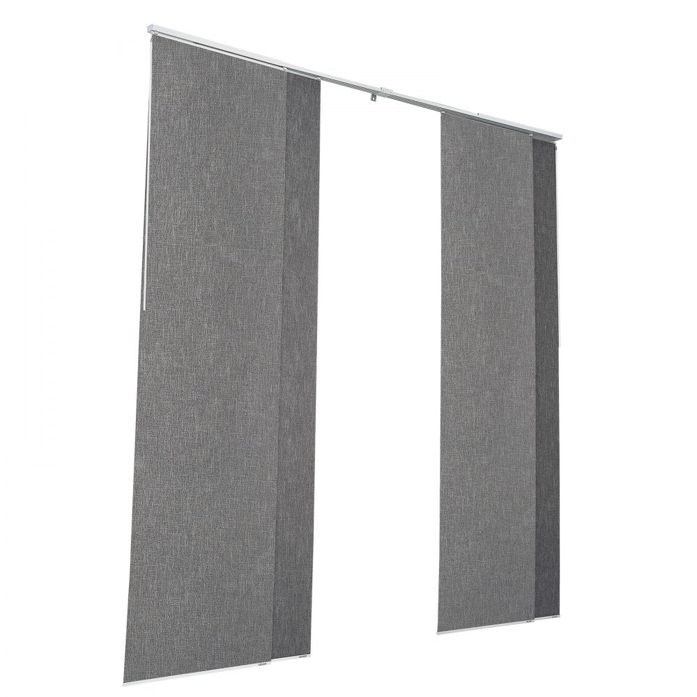 VEVOR Panel Track Blinds Extendable Track 116 cm to 218 cm W Trimmable Dark Gray