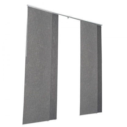 VEVOR Panel Track Blinds Extendable Track 116 cm to 218 cm W Trimmable Dark Gray