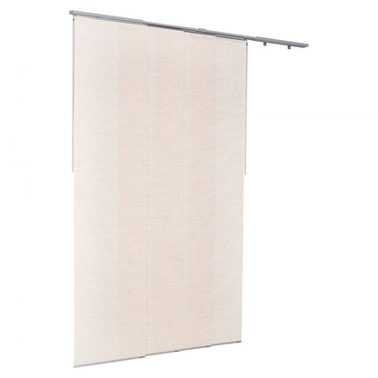 VEVOR Panel Track Blinds Extendable Track 116 to 218 cm W Trimmable Light Brown
