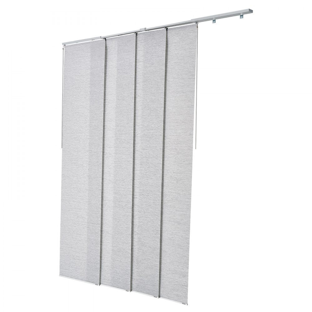 VEVOR Panel Track Blinds Extendable Track 116 cm to 218 cm W Trimmable Gray